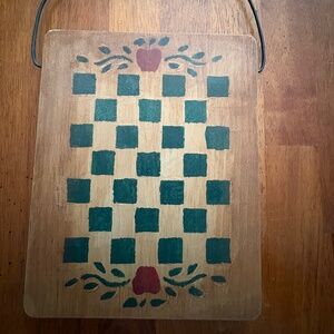 Vintage Farmhouse Wood Checkerboard Rustic Wall Decor